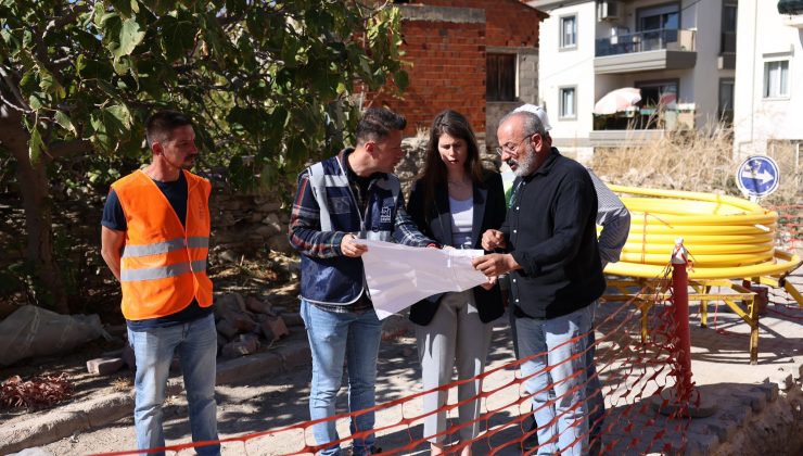 Çeşme’de doğal gaz altyapı çalışmaları başladı