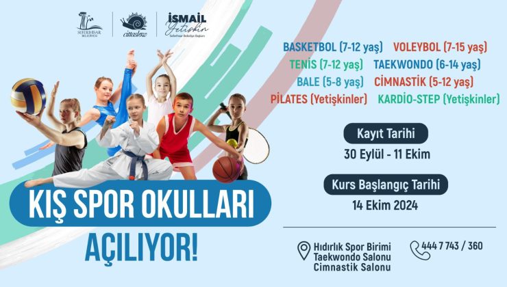 Seferihisar Belediyesi Kış Spor Okulu kayıtlarını açtı